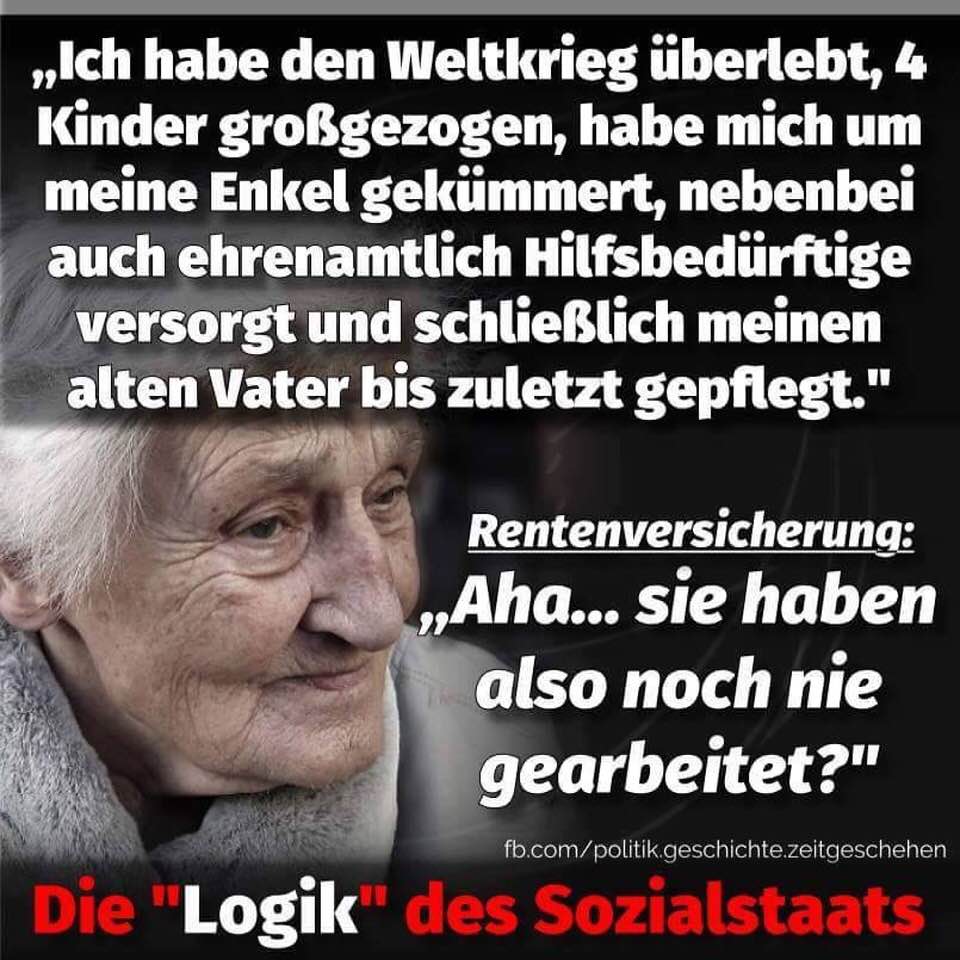 Die Logik des Sozialstaates (© fb.com/politik.geschichte.zeitgeschehen)